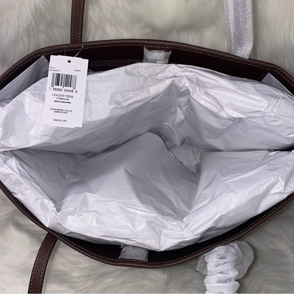 Coach 🤎 leather purse Tote bag New - Picture 7 of 13